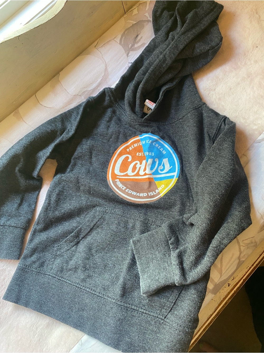 Charcoal Kids Hoodie with Hood and Pocket